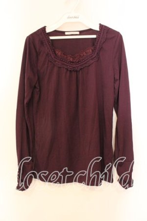 画像: axes femme / パール使いインナープルオーバー M パープル O-25-12-25-018-AX-TO-IG-ZT115