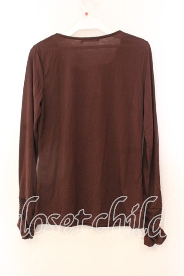 画像2: axes femme / パール使いインナープルオーバー M ブラウン O-25-12-25-019-AX-TO-IG-OS (2)