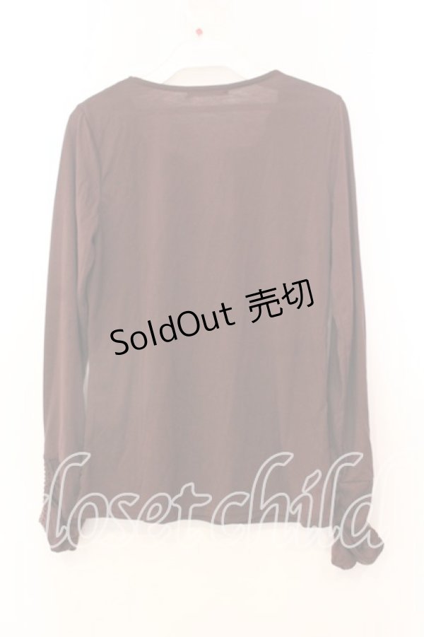 画像2: axes femme / パール使いインナープルオーバー M ブラウン O-25-12-25-019-AX-TO-IG-ZT230 (2)