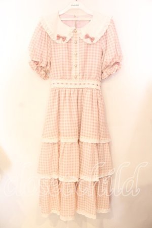 画像: meiify memory / LOVE for Ginghamろりーたワンピース M ピンク O-25-12-25-022-0-OP-IG-OS