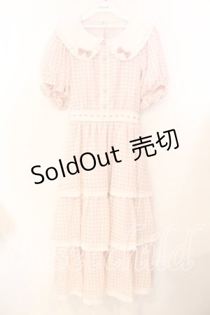 画像: meiify memory / LOVE for Ginghamろりーたワンピース M ピンク O-25-12-25-022-0-OP-IG-OS