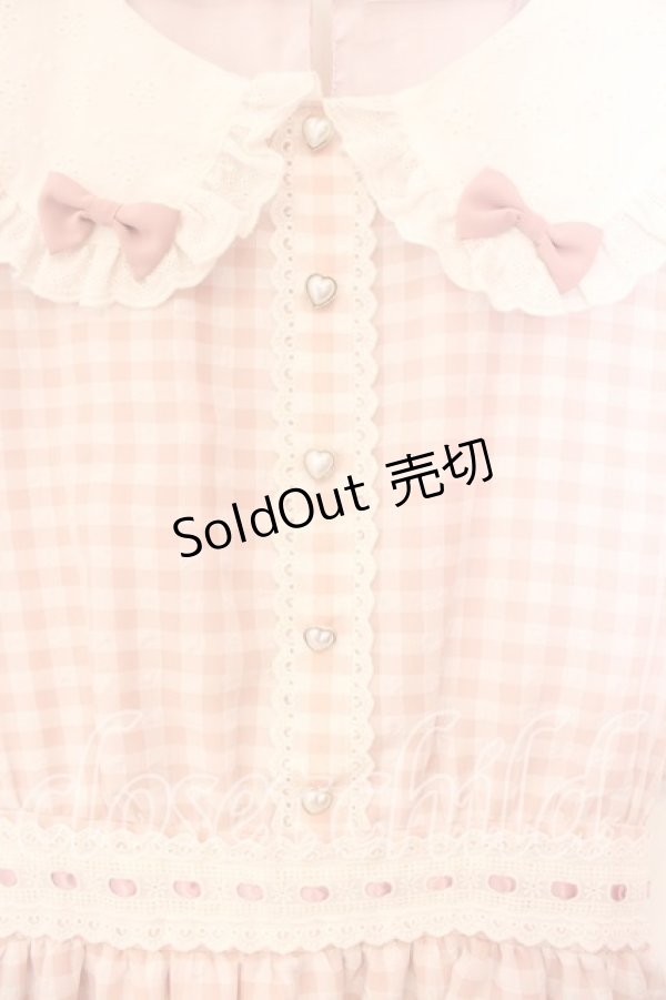 画像2: meiify memory / LOVE for Ginghamろりーたワンピース M ピンク O-25-12-25-022-0-OP-IG-OS (2)