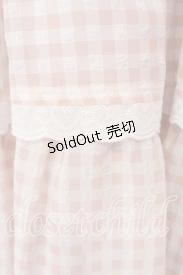 画像3: meiify memory / LOVE for Ginghamろりーたワンピース M ピンク O-25-12-25-022-0-OP-IG-OS (3)
