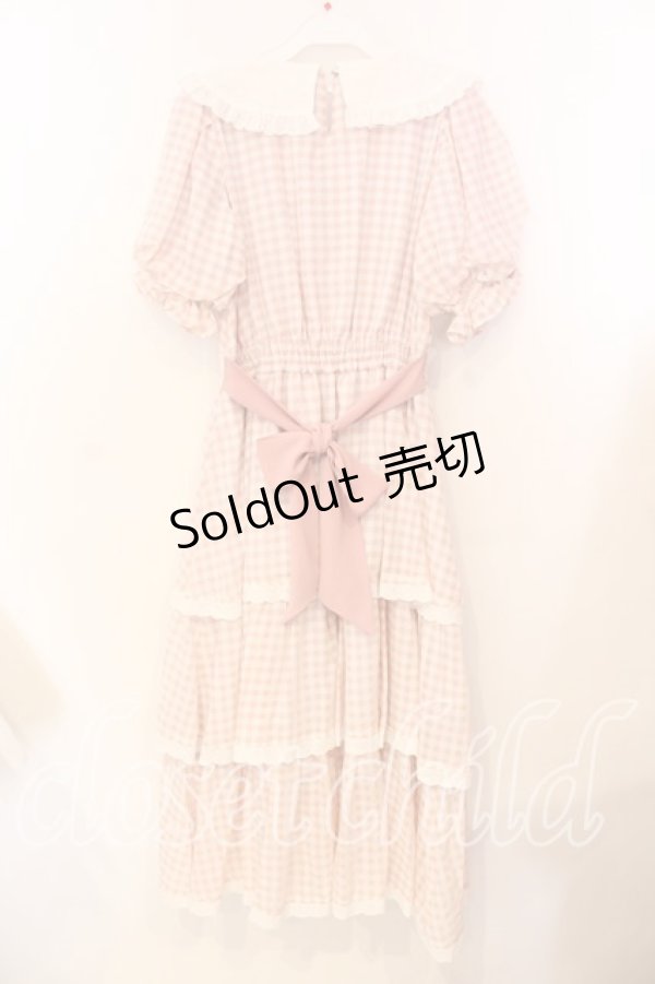 画像5: meiify memory / LOVE for Ginghamろりーたワンピース M ピンク O-25-12-25-022-0-OP-IG-OS (5)