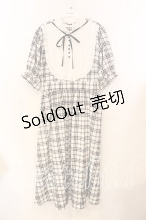画像: m petit by misako / チェックキリカエワンピース LL シロ×クロ O-25-12-25-023-LO-OP-IG-ZT231
