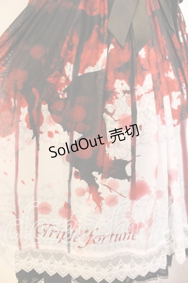 画像3: Triple fortune / ブラッディローズワンピース  ブラック O-25-12-25-024-EL-OP-IG-OS (3)