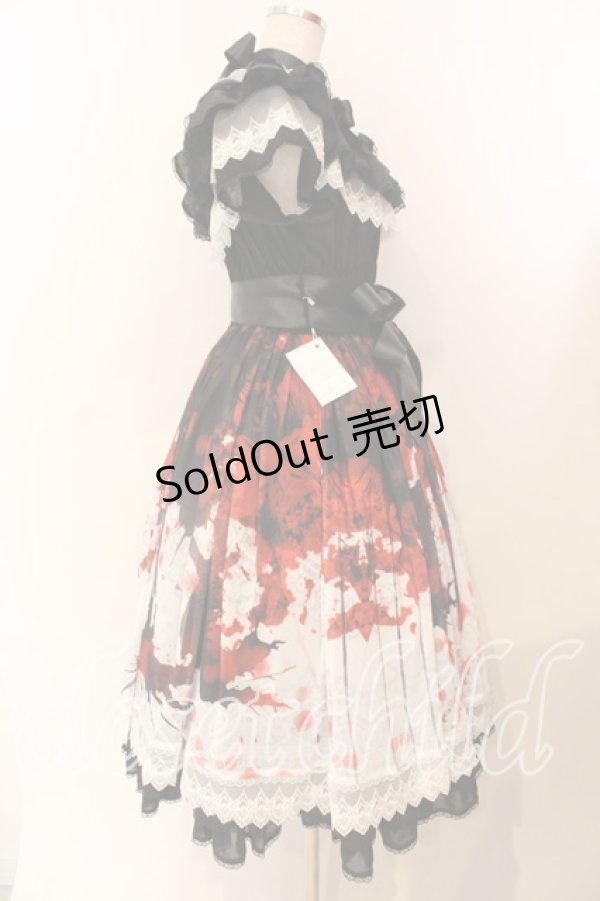 画像4: Triple fortune / ブラッディローズワンピース  ブラック O-25-12-25-024-EL-OP-IG-OS (4)