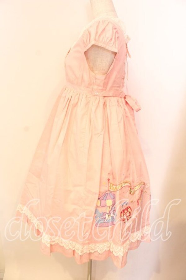 画像5: BABY,THE STARS SHINE BRIGHT / エルドラドアップリケジャンパースカートII  ピンク O-25-12-25-026-BA-OP-IG-OS (5)