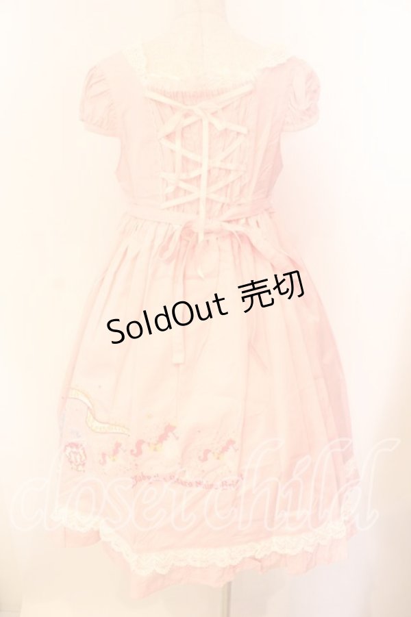 画像6: BABY,THE STARS SHINE BRIGHT / エルドラドアップリケジャンパースカートII  ピンク O-25-12-25-026-BA-OP-IG-OS (6)