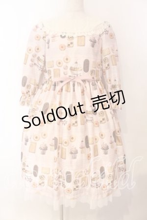 画像: Melody BasKet / Basのお菓子屋さんヨークワンピース  ピンク O-25-12-25-030-LO-OP-IG-OS