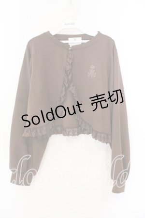 画像: m petit by misako / MSKバラBフリルボレロ L ブラウン O-25-12-25-032-LO-TO-IG-OS