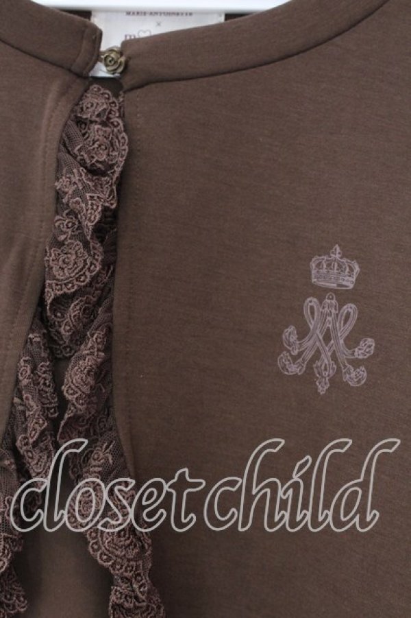 画像2: m petit by misako / MSKバラBフリルボレロ L ブラウン O-25-12-25-032-LO-TO-IG-OS (2)