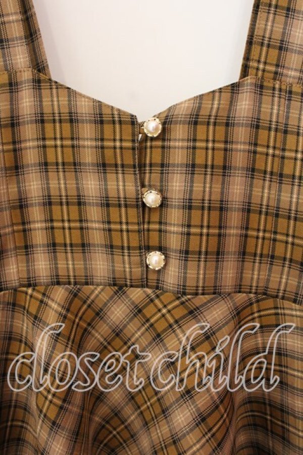 画像2: F i.n.t / バックリボンサスペンダースカート  ブラウン系 O-25-12-25-034-CA-SK-IG-OS (2)