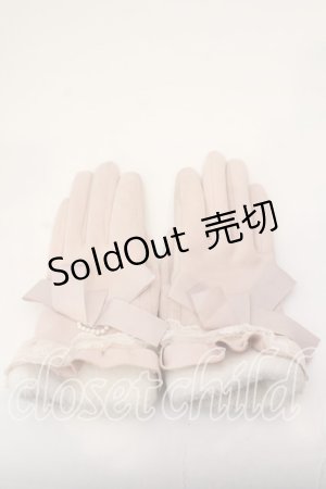 画像: LIZ LISA / ファー手袋  ピンク×オフ O-25-12-26-004-LO-SK-IG-OS