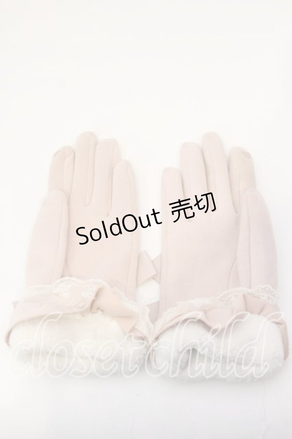 画像2: LIZ LISA / ファー手袋  ピンク×オフ O-25-12-26-004-LO-SK-IG-OS (2)