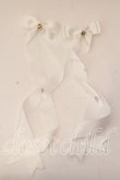 画像1: LOTUS ribbon / ツインテールリボンバレッタ  シロ×ハートチャーム O-25-12-26-059-EL-ZA-IG-OS (1)