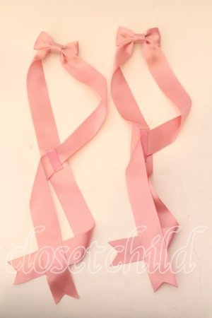 画像: LOTUS ribbon / ツインテールリボンバレッタ  ピンク O-25-12-26-064-EL-ZA-IG-OS
