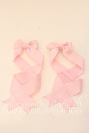 画像: LOTUS ribbon / ツインテールリボンバレッタ  ピンクグログラン O-25-12-26-068-EL-ZA-IG-OS