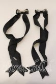 画像2: LOTUS ribbon / ツインテールリボンバレッタ  クロ O-25-12-26-069-EL-ZA-IG-OS (2)