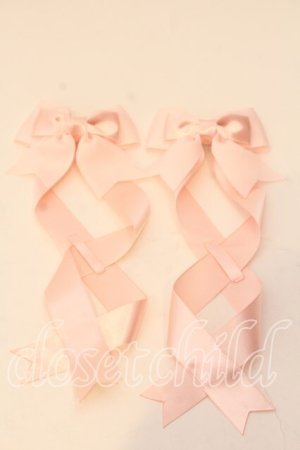 画像: LOTUS ribbon / ツインテールリボンバレッタ  ピンク グログラン×サテン O-25-12-26-076-EL-ZA-IG-OS