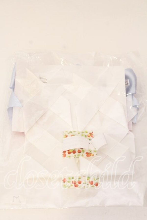 画像2: LOTUS ribbon / ツインテールリボンバレッタ  シロ×サックス O-25-12-26-088-EL-ZA-IG-OS (2)