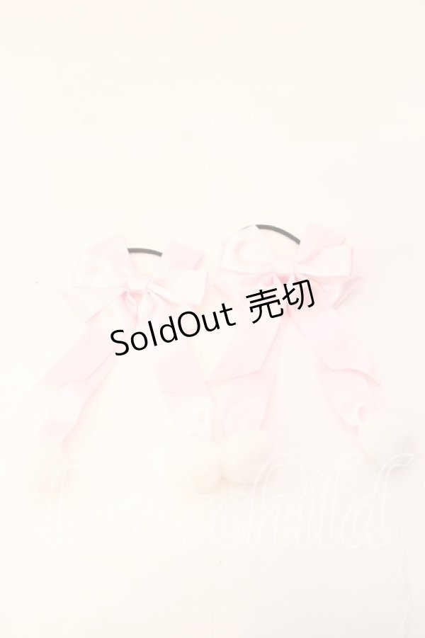 画像1: melonDOLL / うさぎのしっぽりぼん  ピンク O-25-12-26-008-LO-AC-IG-OS (1)