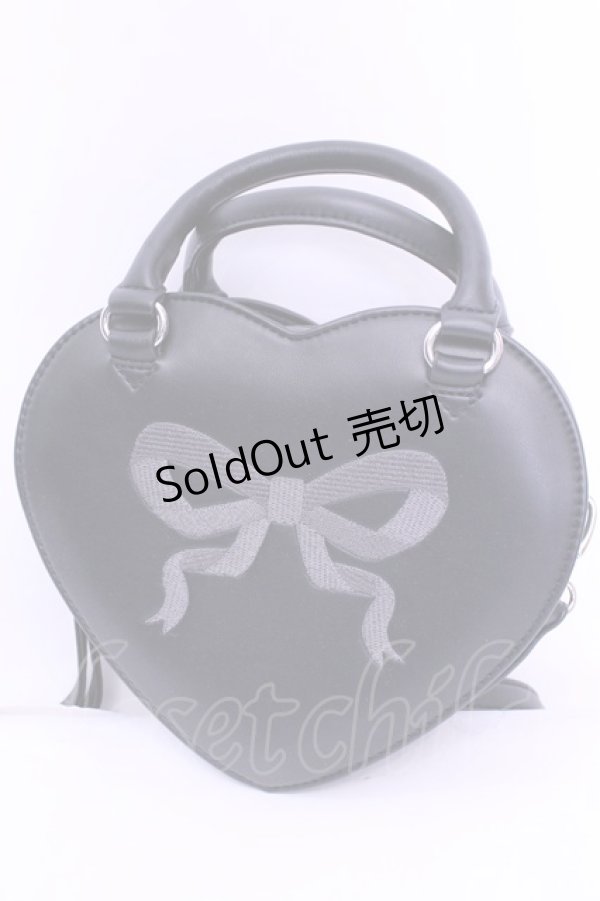 画像1: LOLITAその他 / 皆方由衣コラボハートSLDバッグ  クロ O-25-12-26-1044-LO-BG-OW-ZT346 (1)