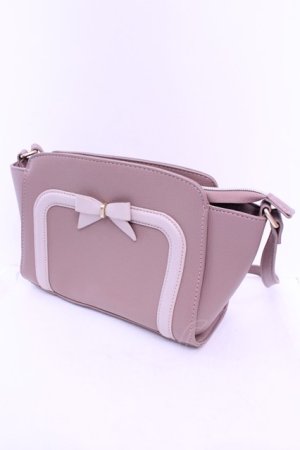 画像: m petit by misako / AMリボンヨコショルダーバッグ  ピンク O-25-12-26-1052-LO-BG-OW-OS