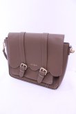 画像1: m petit by misako / スカラップショルダーバッグ  ブラウン O-25-12-26-1053-LO-BG-OW-OS (1)