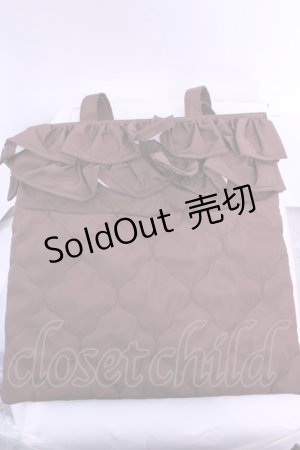 画像: m petit by misako / キルティングトートバッグ  ブラウン O-25-12-26-1055-LO-BG-OW-OS