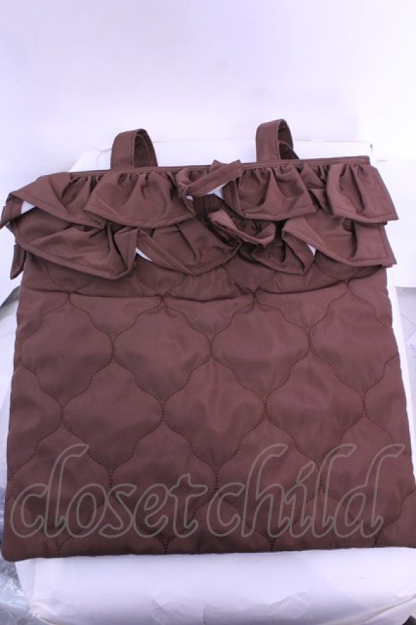 画像1: m petit by misako / キルティングトートバッグ  ブラウン O-25-12-26-1055-LO-BG-OW-OS (1)