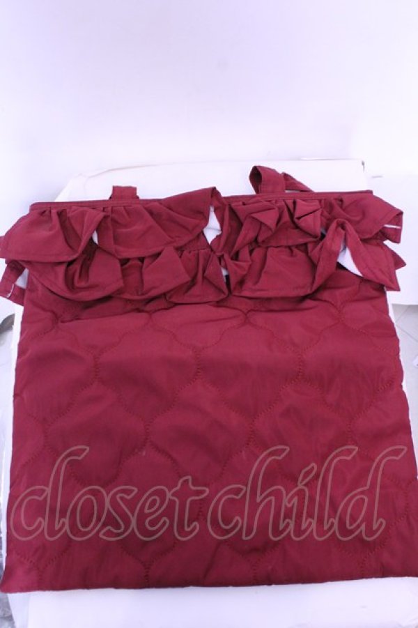 画像1: m petit by misako / キルティングトートバッグ  ワイン O-25-12-26-1056-LO-BG-OW-OS (1)