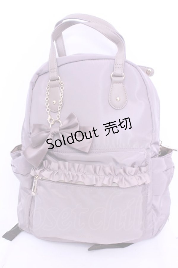 画像1: m petit by misako / AMリボンチャームツキリュック  ピンクベージュ O-25-12-26-1057-LO-BG-OW-OS (1)