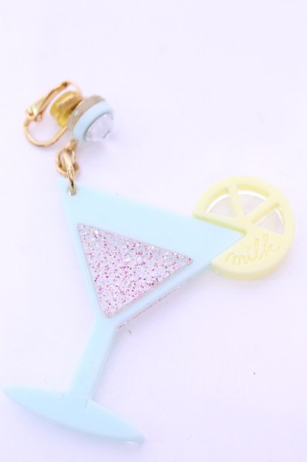 画像1: MILK / カクテルイヤリング  ミントブルー O-25-12-26-1060-ML-AC-OW-OS (1)