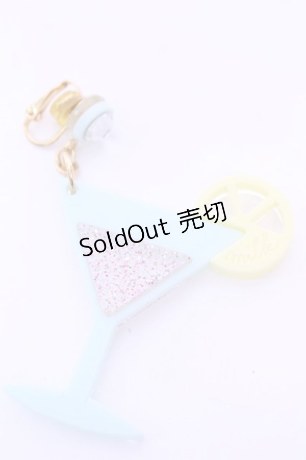 画像1: MILK / カクテルイヤリング  ミントブルー O-25-12-26-1060-ML-AC-OW-ZT434-F002 (1)