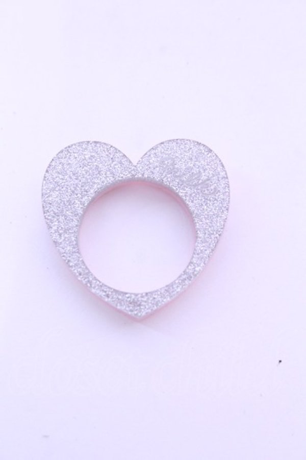 画像2: MILK / ダブルフェイスハートリング 13号 ピンク×シルバー O-25-12-26-1061-ML-AC-OW-OS (2)