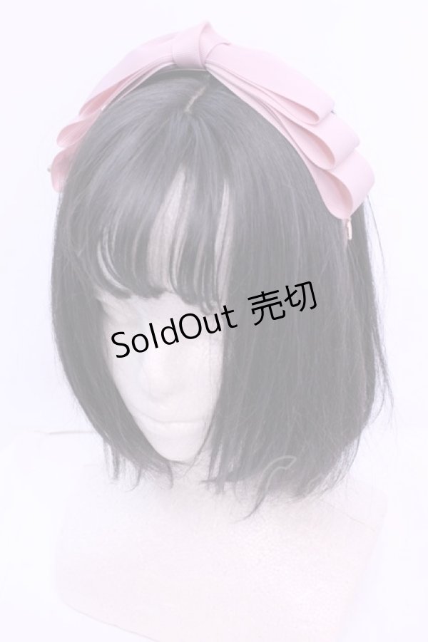 画像1: m petit by misako / NINA'sコラボ AM*NIリボンカチューシャ  ピンク O-25-12-26-1008-LO-AC-OW-ZT422-F006 (1)