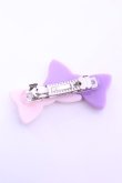 画像2: MILK / ダブルリボンバレッタ  パープル×ピンク O-25-12-26-1069-ML-AC-OW-OS (2)