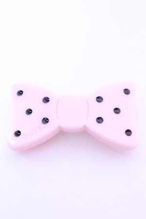 画像: MILK / ドットリボンバレッタ  ピンク O-25-12-26-1070-ML-AC-OW-OS