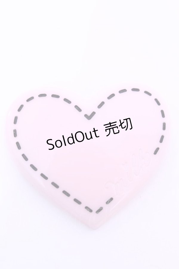 画像1: MILK / アクリルハートバレッタ  ピンク O-25-12-26-1071-ML-AC-OW-OS (1)