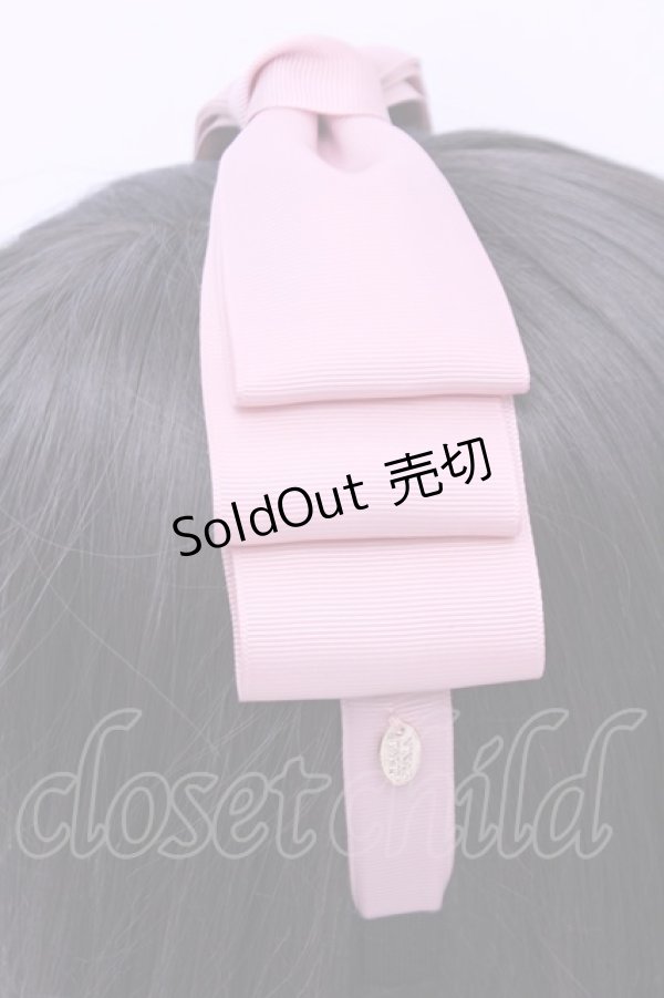画像2: m petit by misako / NINA'sコラボ AM*NIリボンカチューシャ  ピンク O-25-12-26-1008-LO-AC-OW-ZT422-F006 (2)