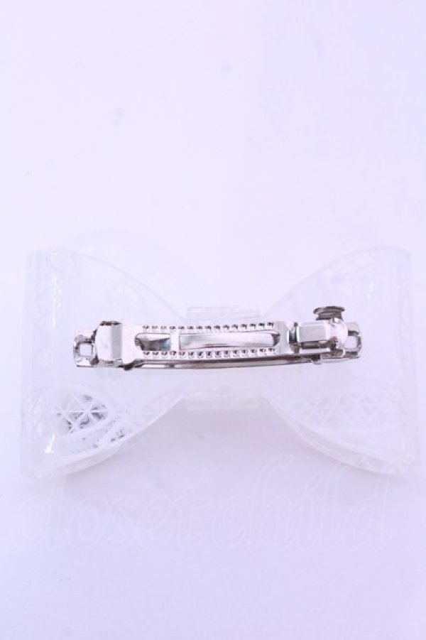 画像2: Shirley Temple / レース柄リボンバレッタ  クリア O-25-12-26-1076-ET-AC-OW-OS (2)