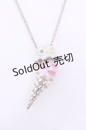 画像: MILK / アイスクリームネックレス  ピンク×ミントブルー O-25-12-26-1078-ML-AC-OW-ZT434-F004