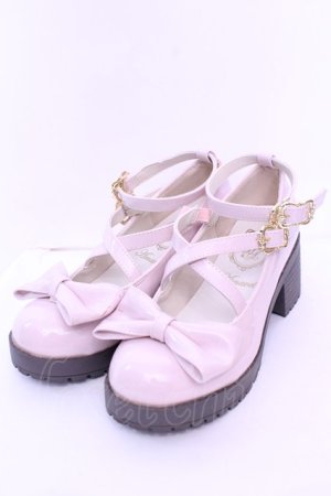 画像: Amavel / Present Ribbonエナメルパンプス S ピンク O-25-12-26-1079-CA-SH-OW-OS