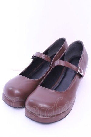 画像: Dear My Love / いちごヒールロリータパンプス 23.5ｃｍ ブラウン O-25-12-26-1080-EL-SH-OW-OS