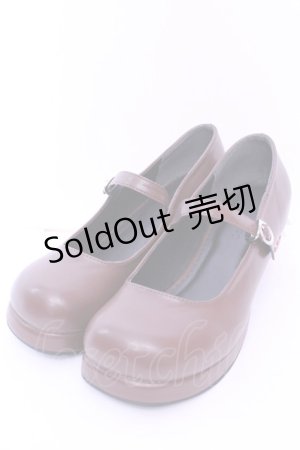 画像: Dear My Love / いちごヒールロリータパンプス 23.5ｃｍ ブラウン O-25-12-26-1080-EL-SH-OW-OS