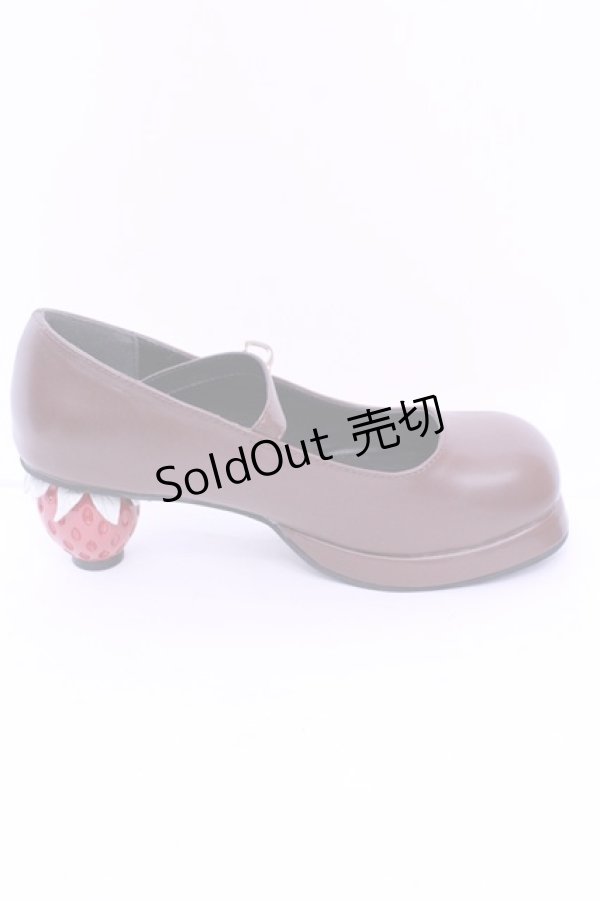 画像5: Dear My Love / いちごヒールロリータパンプス 23.5ｃｍ ブラウン O-25-12-26-1080-EL-SH-OW-OS (5)