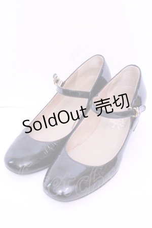 画像: あしながおじさん / エナメルパンプス 23.5ｃｍ クロ O-25-12-26-1011-PU-SH-OW-ZT088