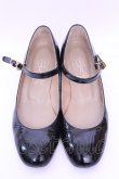 画像2: あしながおじさん / エナメルパンプス 23.5ｃｍ クロ O-25-12-26-1011-PU-SH-OW-OS (2)