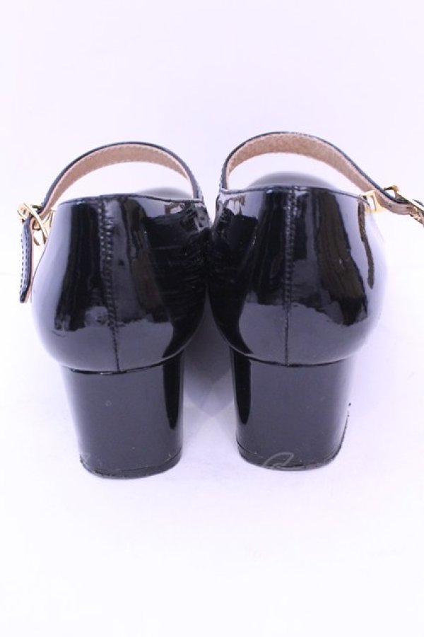 画像3: あしながおじさん / エナメルパンプス 23.5ｃｍ クロ O-25-12-26-1011-PU-SH-OW-OS (3)